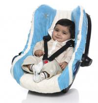 Wallaboo Car Seat Cover Baby, Blue 0-12 m