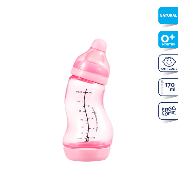 Difrax S-flaske Small 170 ml, Pink